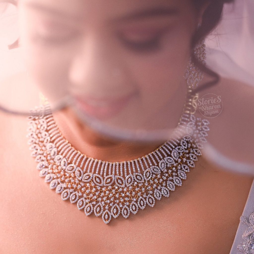 Luxury Diamond Bridal Choker Set – Timeless Elegance